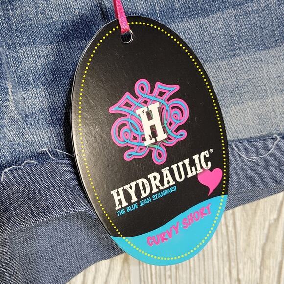 Hydraulic "Lola" Mid-Rise Curvy Short Jean Shorts, Women's 7, NWT - Picture 3 of 10